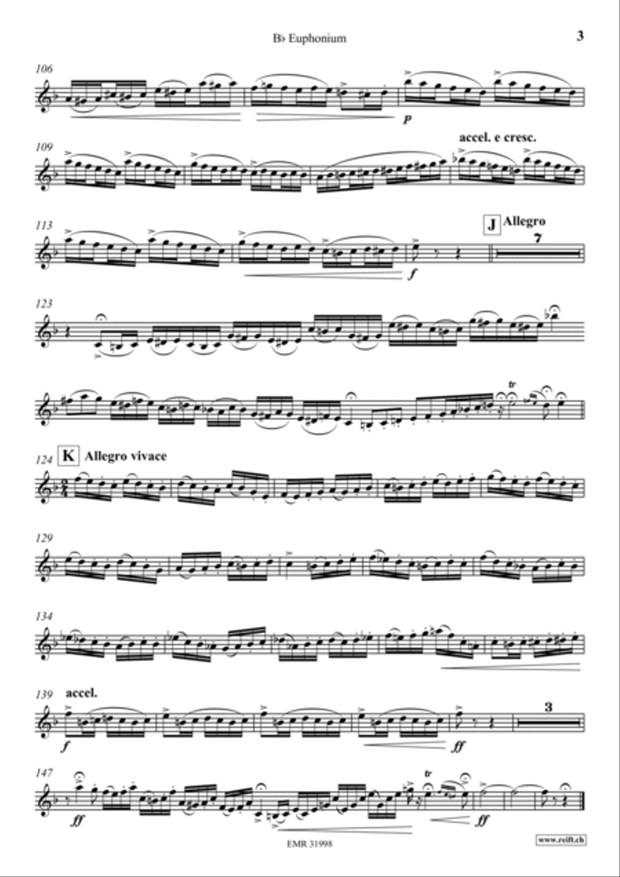 Showers Of Gold Euphonium scores gallery preview page 4