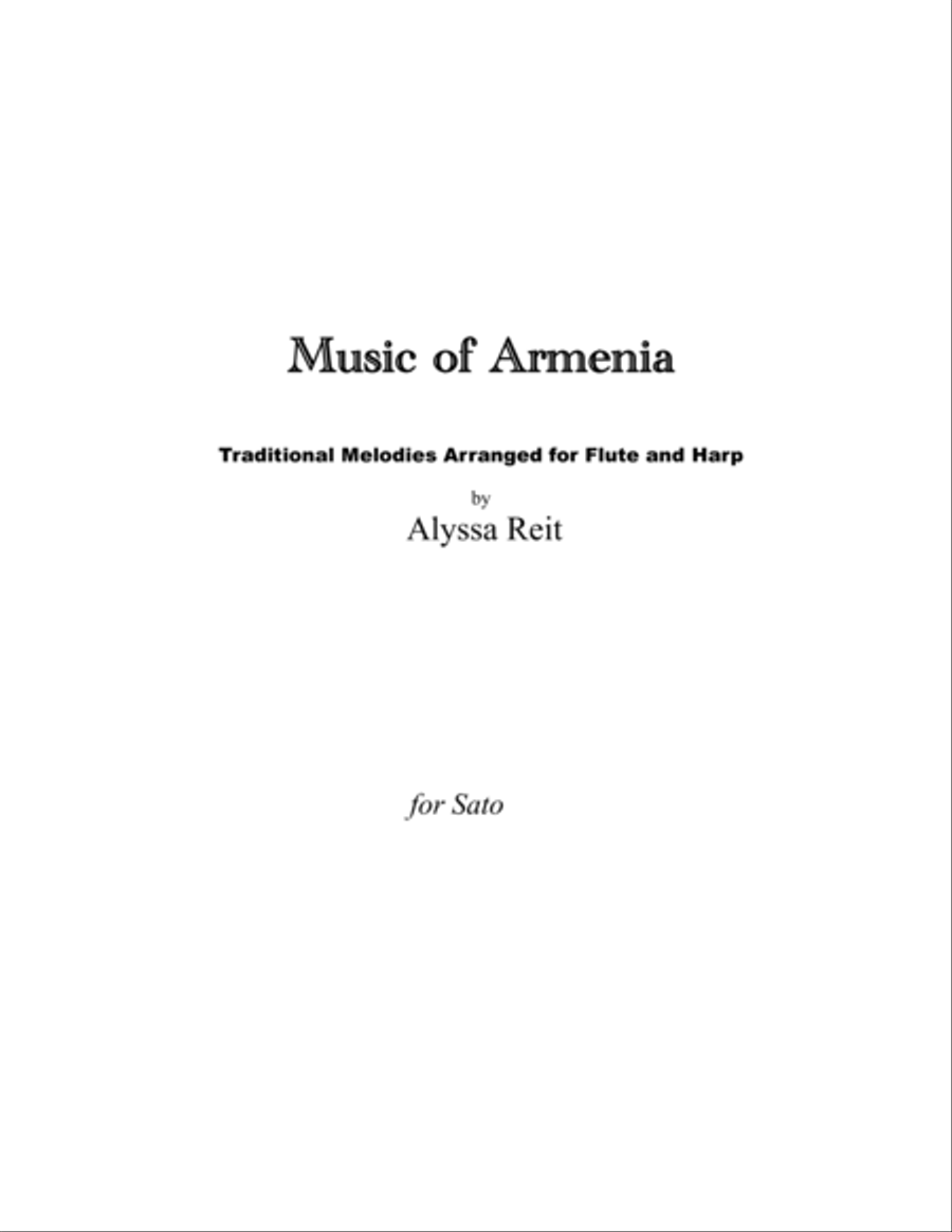 Music of Armenia Flute scores gallery preview page 3