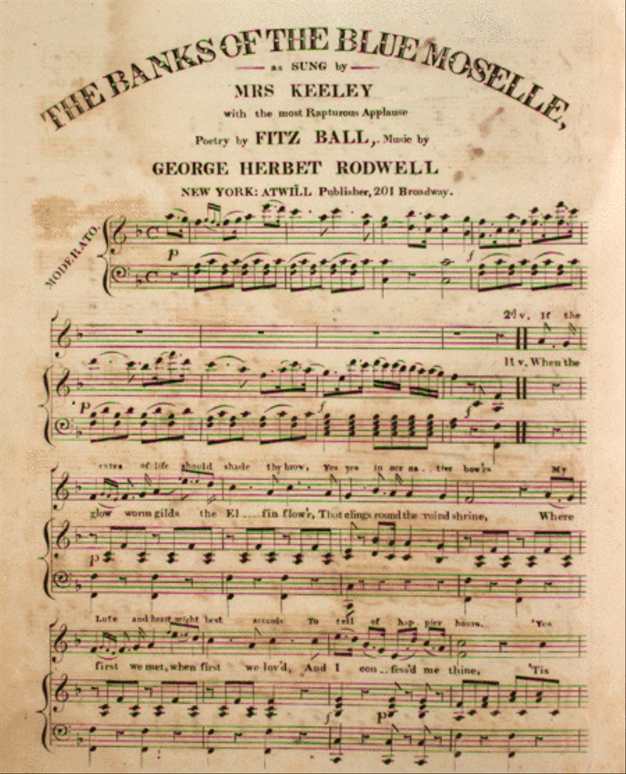 The Banks of the Blue Moselle Voice scores gallery preview page 1
