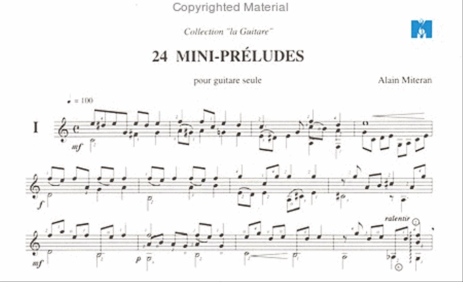 Mini préludes (24) Mini préludes (24) Guitar scores gallery preview page 2