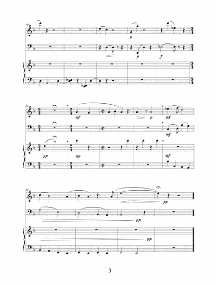 Lament for oboe, cello, and piano Oboe scores gallery preview page 3