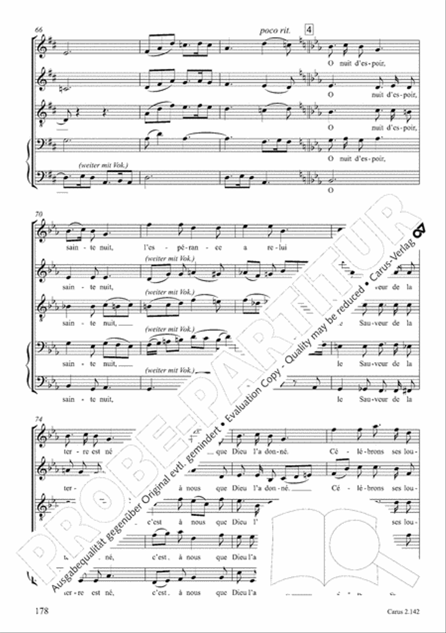 Christmas Carols of the World. Choral collection 4-Part scores gallery preview page 146