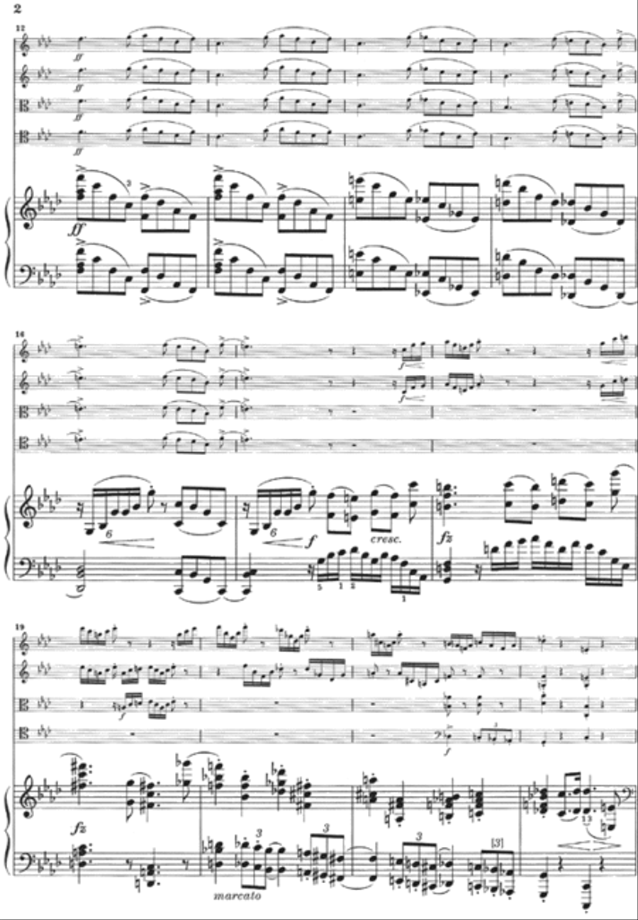 Piano Quintet F minor Op. 34 Piano scores gallery preview page 3