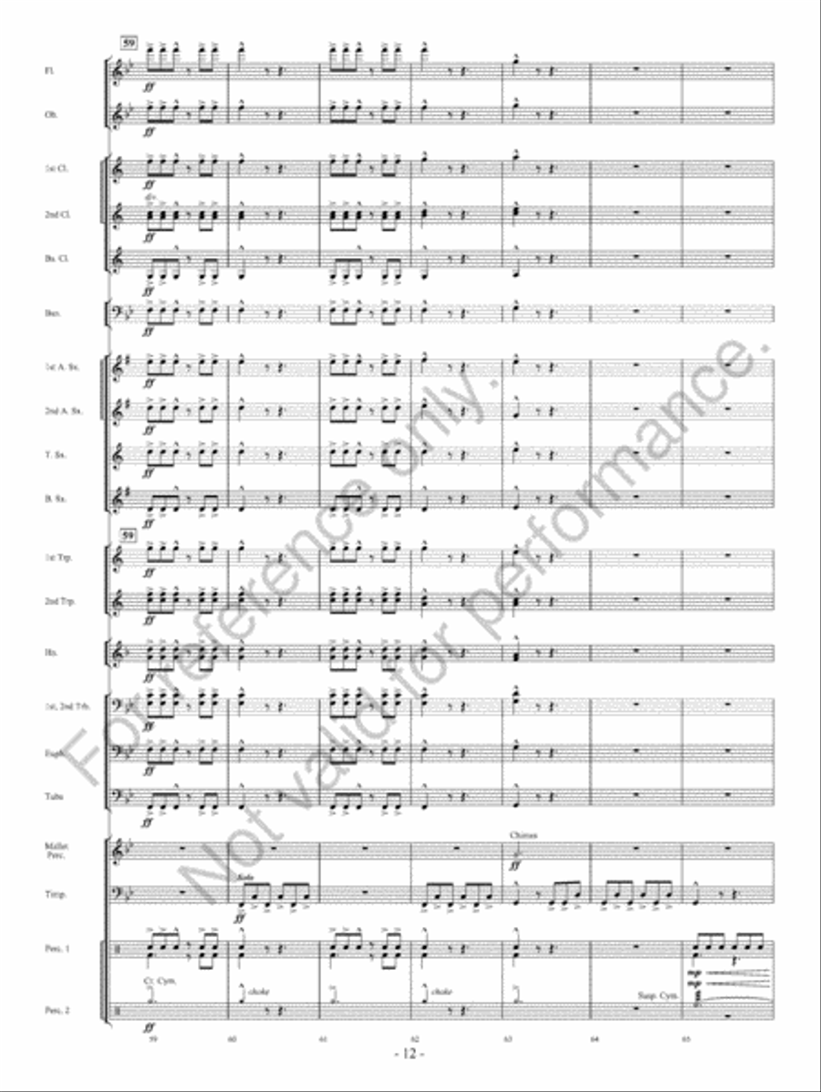 Beyond Bold Horizons Beyond Bold Horizons Concert Band scores gallery preview page 13