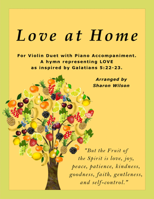Book cover for Love at Home (Easy Violin Duet with Piano Accompaniment)
