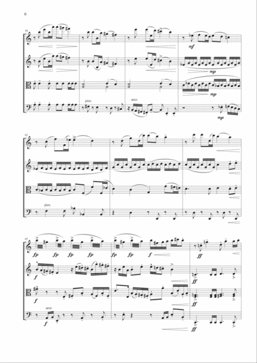 Jurassic Park III String Quartet scores gallery preview page 6