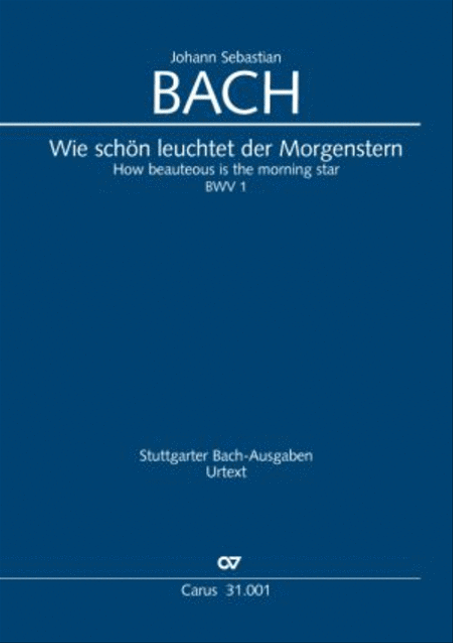 Wie schon leuchtet der Morgenstern (How beauteous is the morning star) STB scores gallery preview page 1