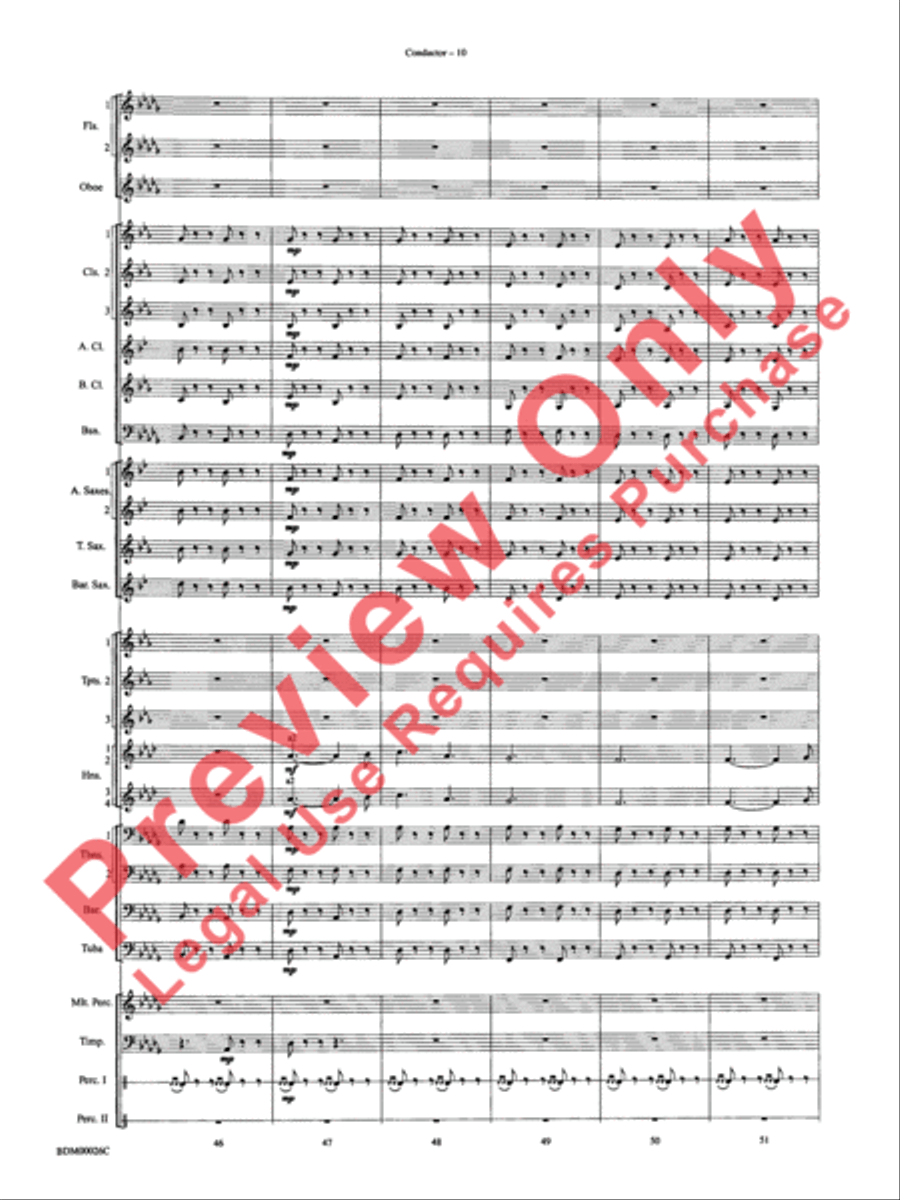 Wings and Shield Wings and Shield Concert Band scores gallery preview page 13