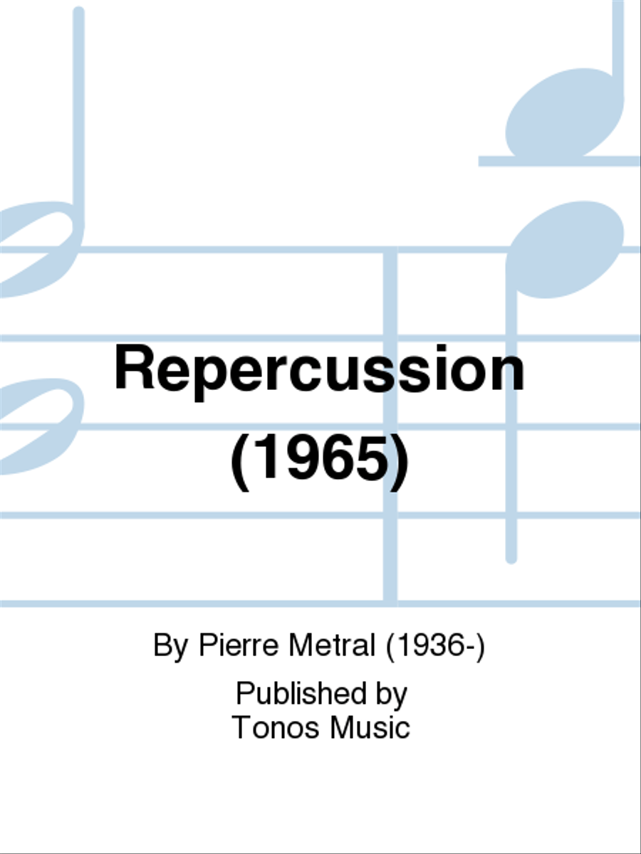 Repercussion (1965) Score scores gallery preview page 1