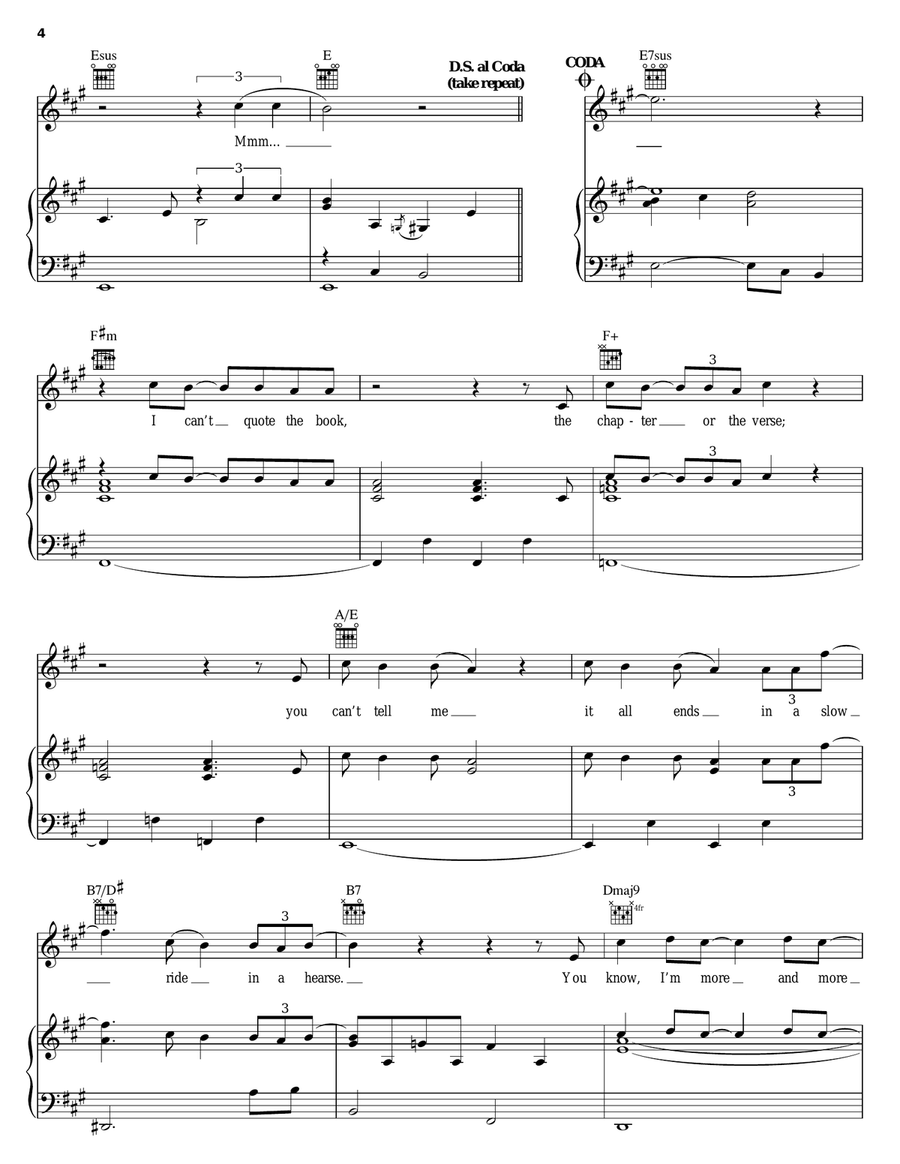 Believe Piano, Vocal, Guitar scores gallery preview page 4