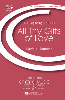 Book cover for All Thy Gifts of Love