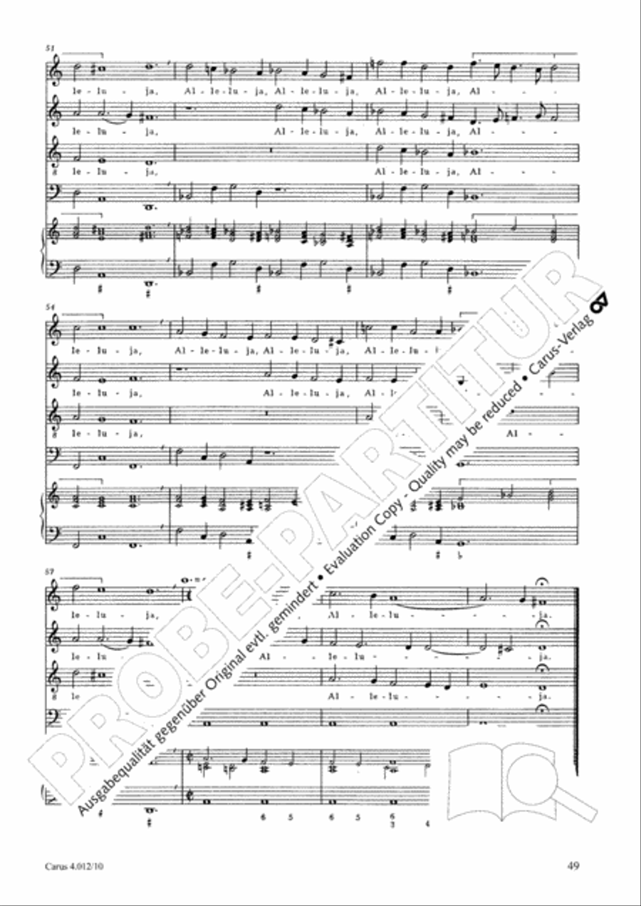 Opella Nova I. Teil 1618 Opella Nova I. Teil 1618 Collection / Songbook scores gallery preview page 50