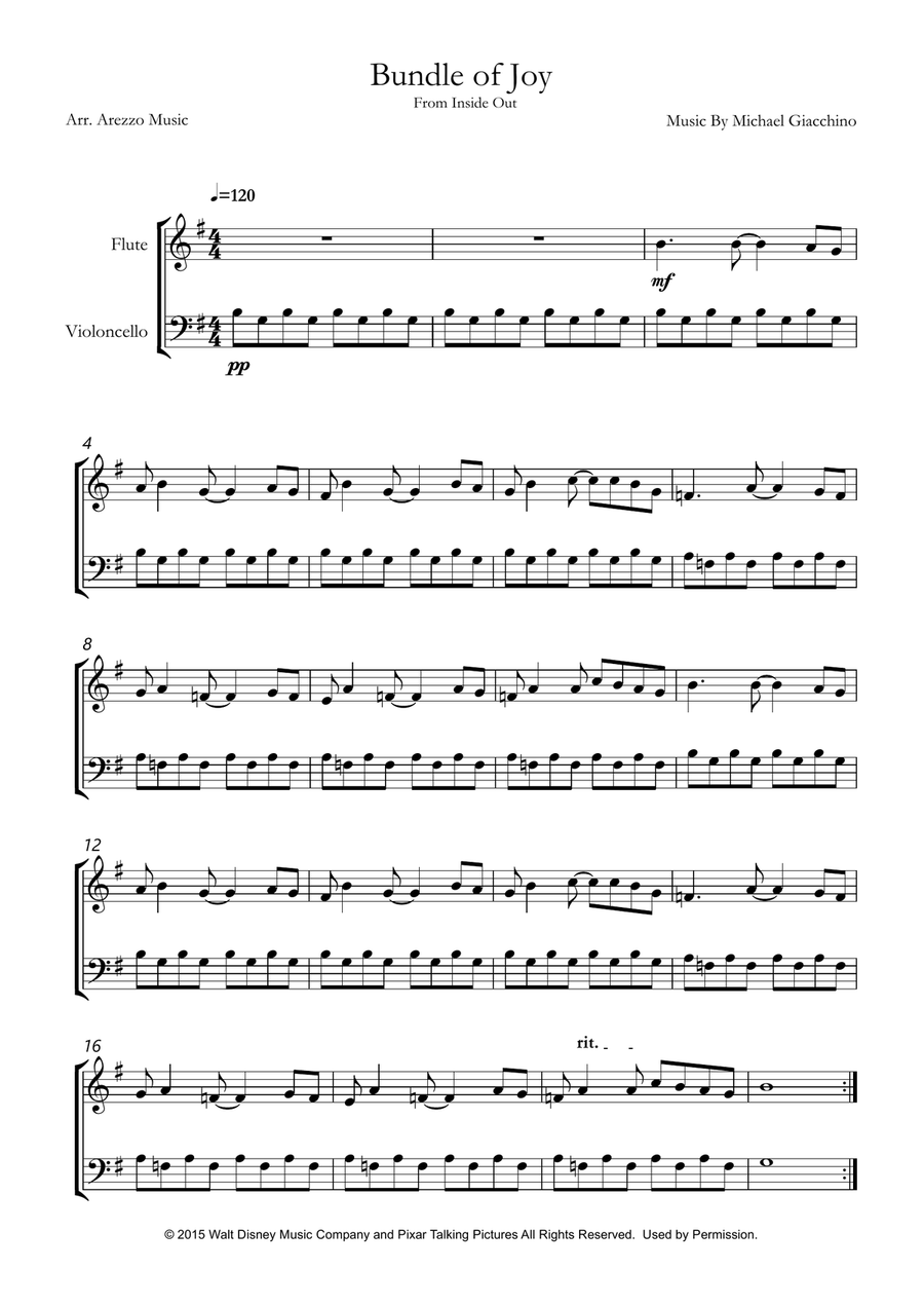 Bundle Of Joy Flute scores gallery preview page 1