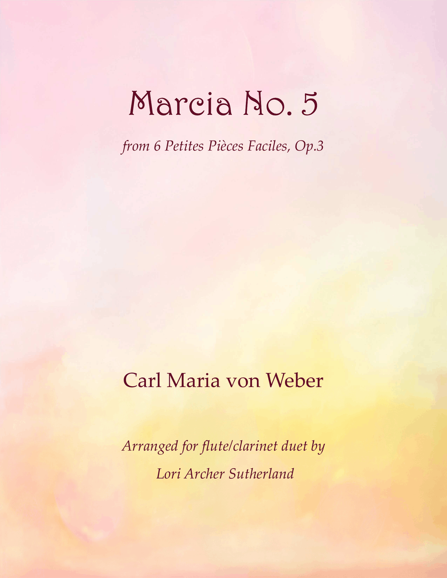 Book cover for Marcia No. 5 (Op. 3)