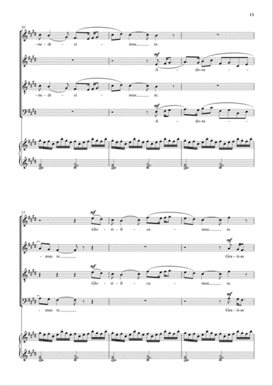 Missa Sanctae Margaretae Missa Sanctae Margaretae 4-Part scores gallery preview page 4