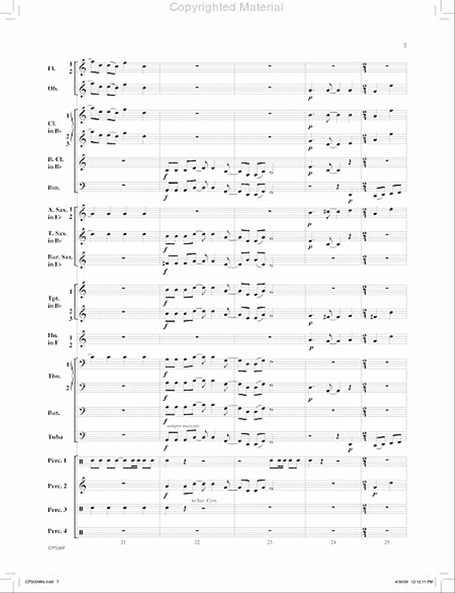 I. Jambo (from Ngoma Za Kenya) I. Jambo (from Ngoma Za Kenya) Concert Band scores gallery preview page 8