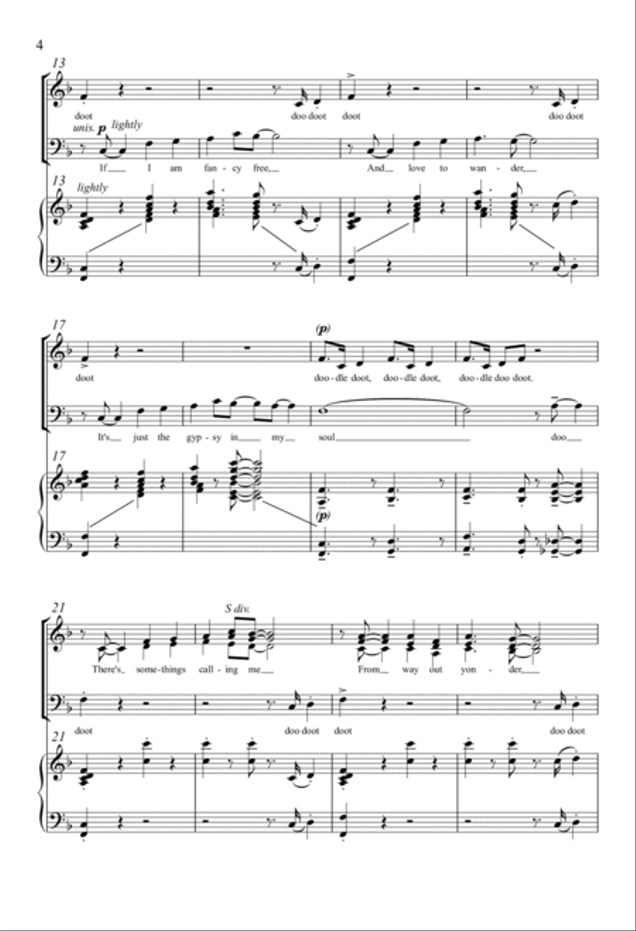 Gypsy In My Soul Gypsy In My Soul 4-Part scores gallery preview page 2