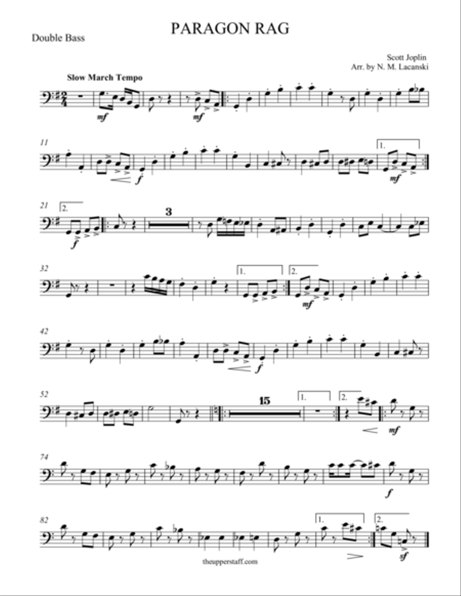 Paragon Rag String Orchestra scores gallery preview page 1