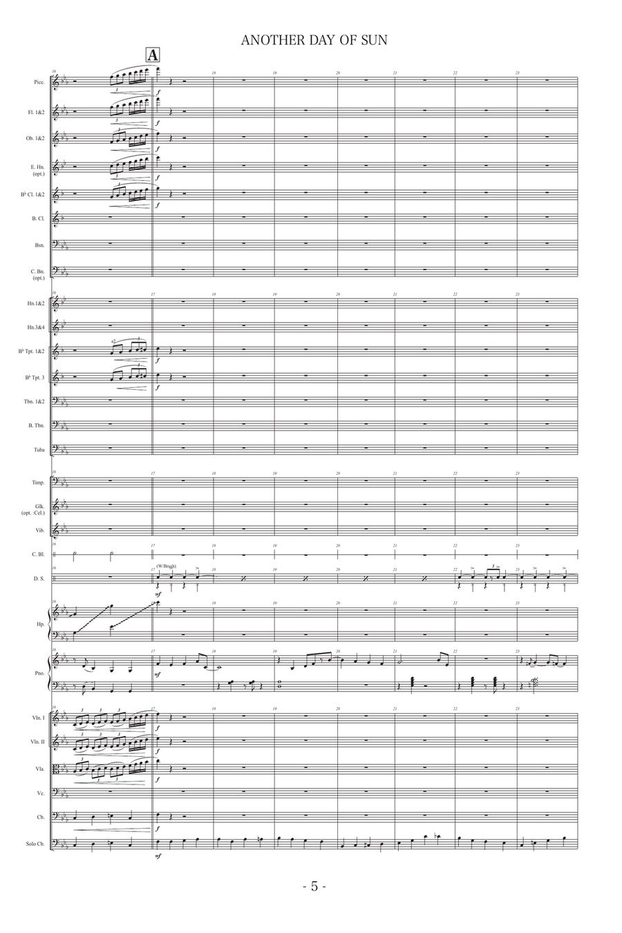 Another Day Of Sun Another Day Of Sun Full Orchestra scores gallery preview page 5