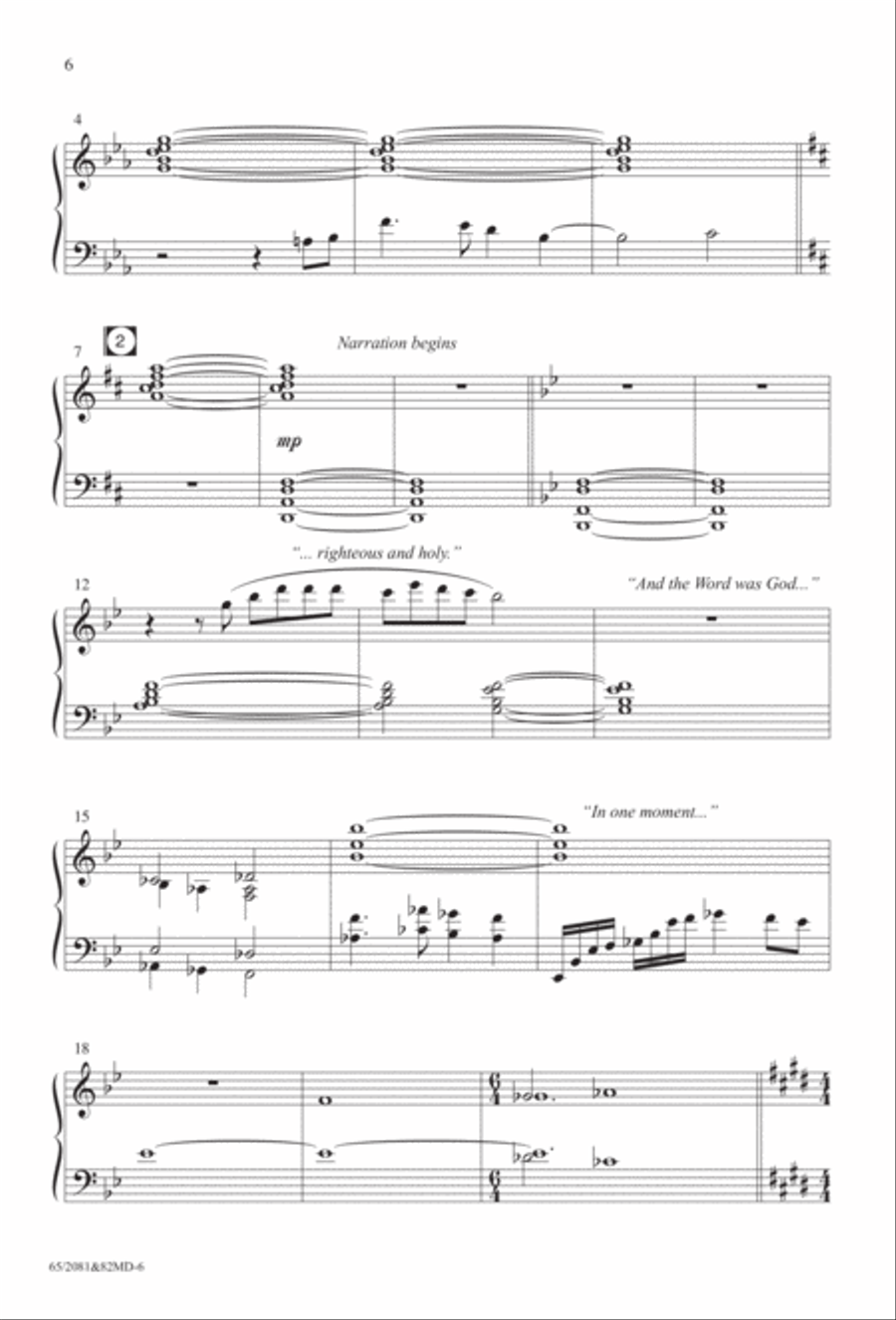 And It Came to Pass, Emmanuel 4-Part scores gallery preview page 5