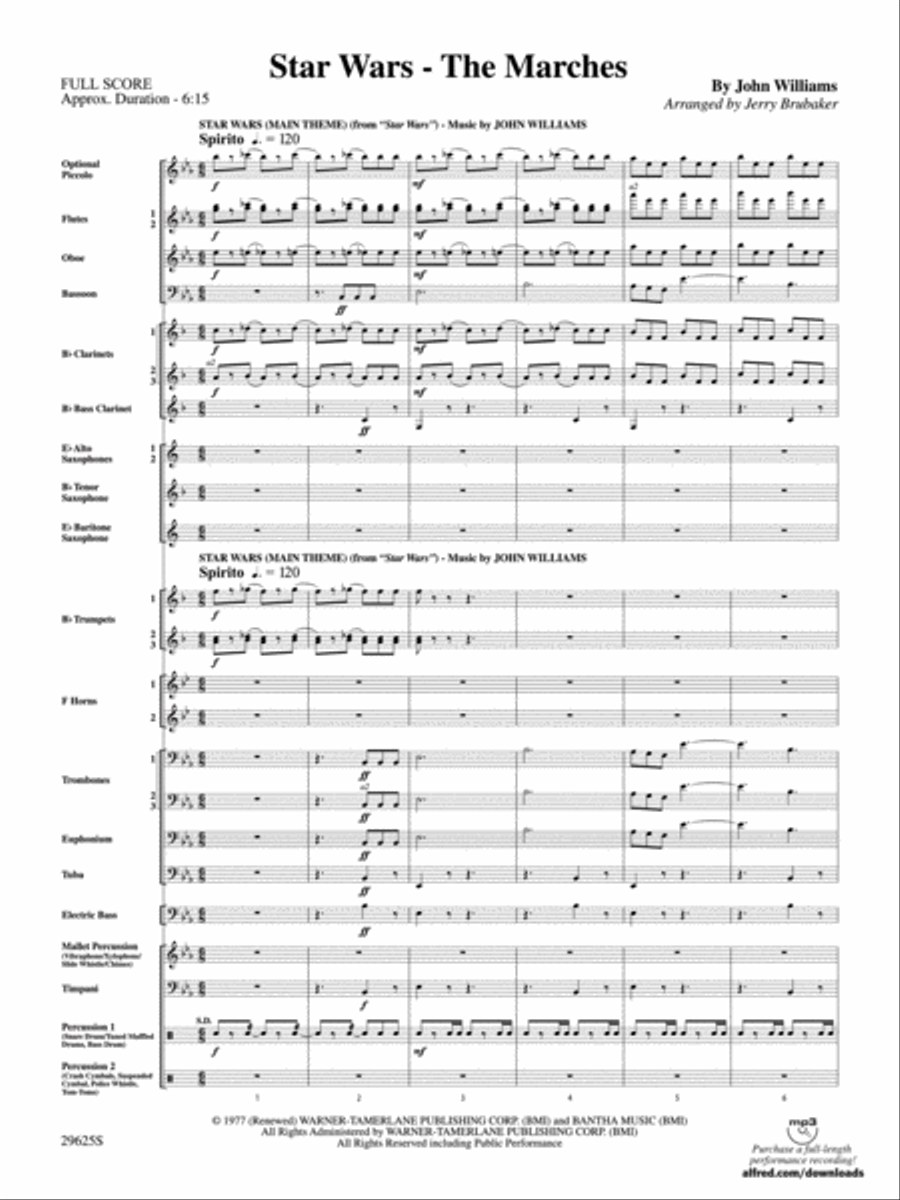 Star Wars -- The Marches Concert Band scores gallery preview page 2