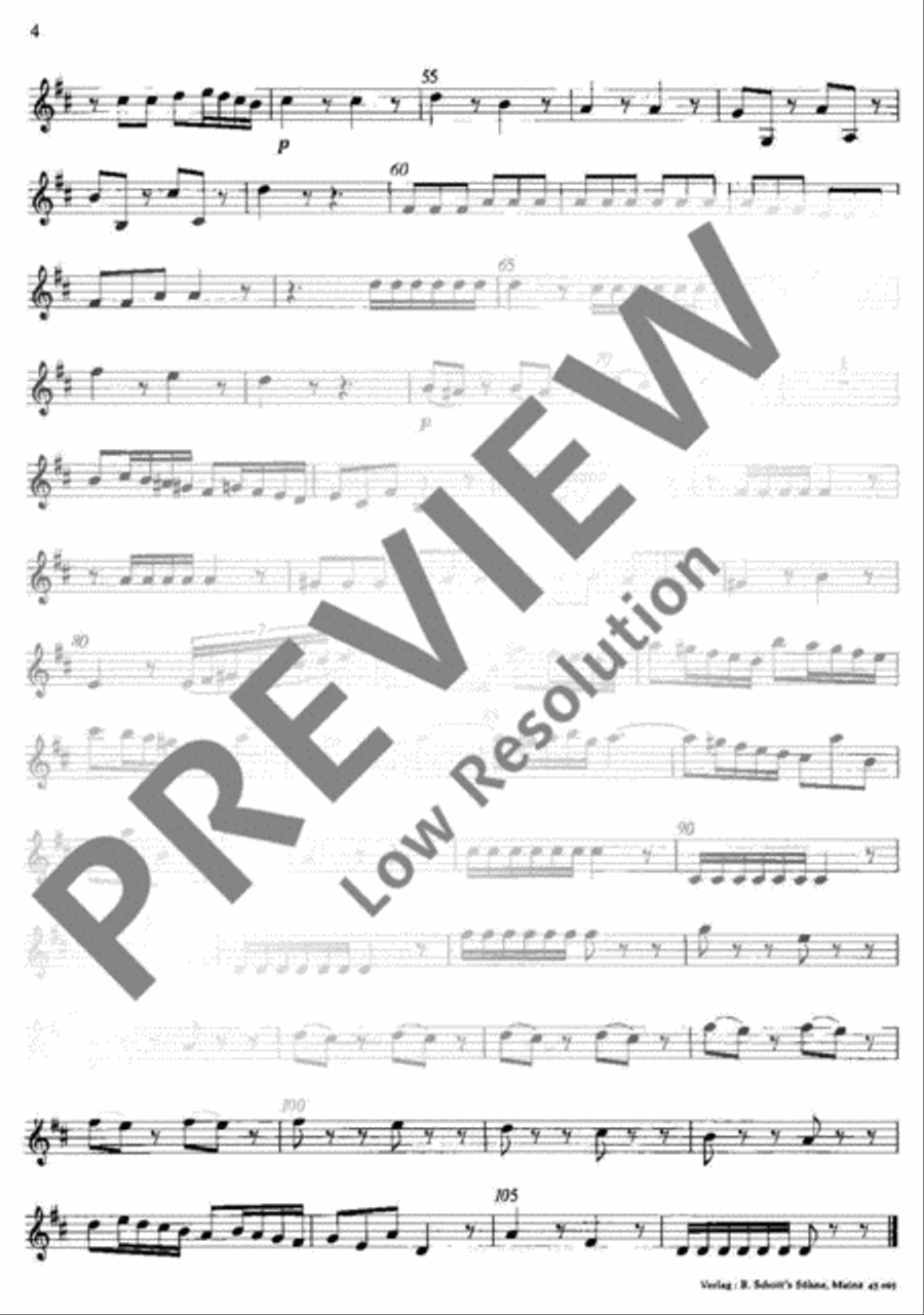 Flute Concerto D major Flute scores gallery preview page 5