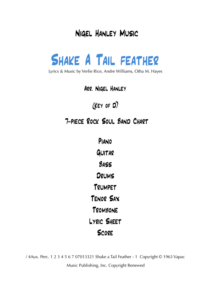 Shake A Tail Feather Jazz Ensemble scores gallery preview page 3