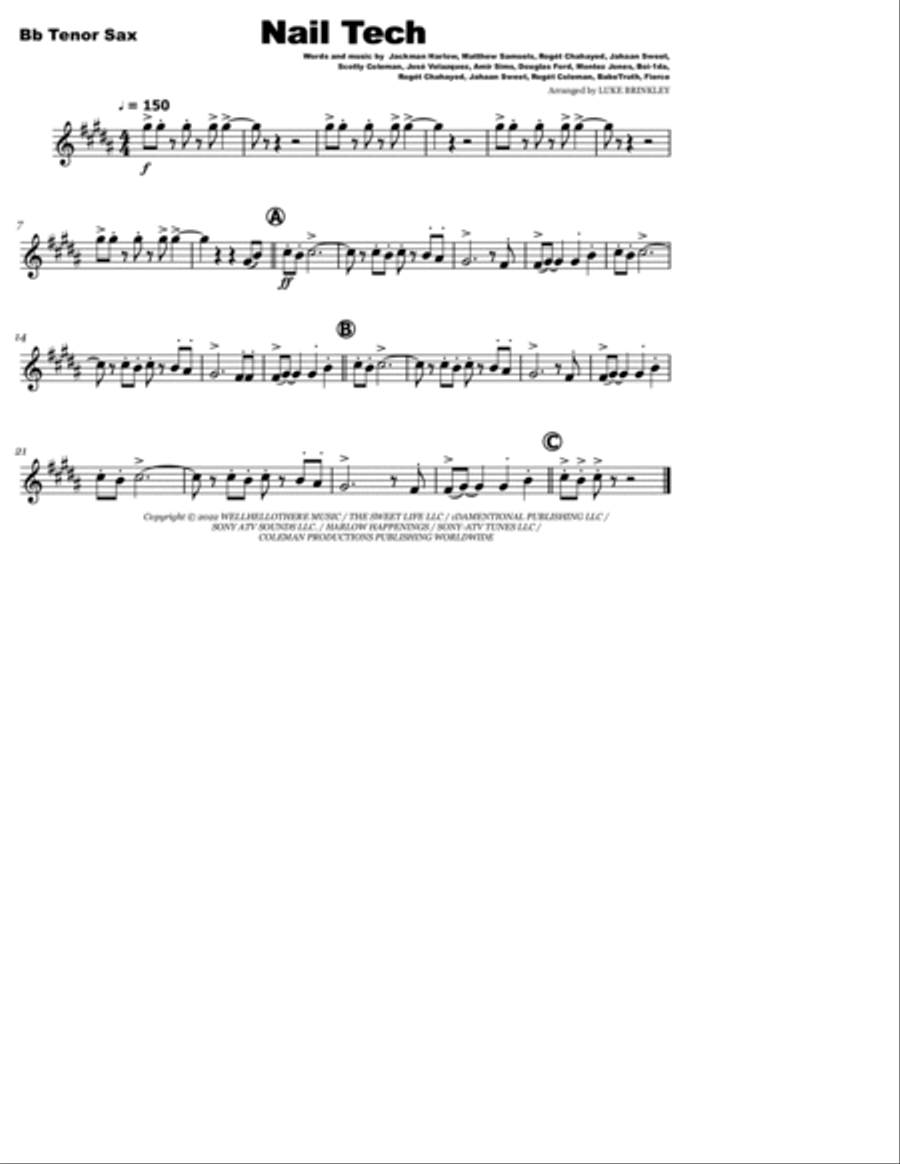 Nail Tech Marching Band scores gallery preview page 6
