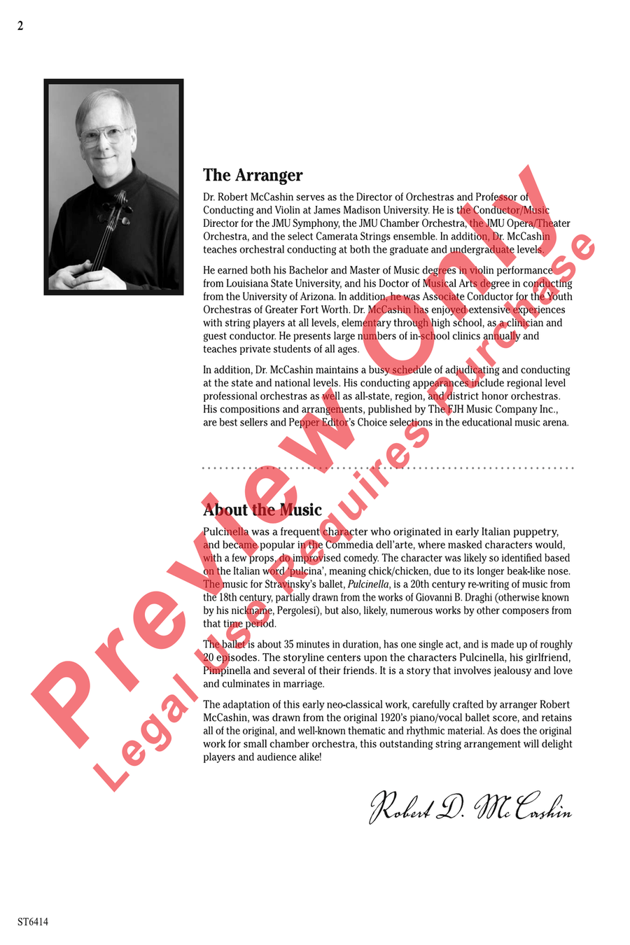 Pulcinella String Orchestra scores gallery preview page 2