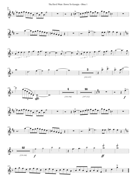 The Devil Went Down To Georgia by The Charlie Daniels Band Full Orchestra - Digital Sheet Music