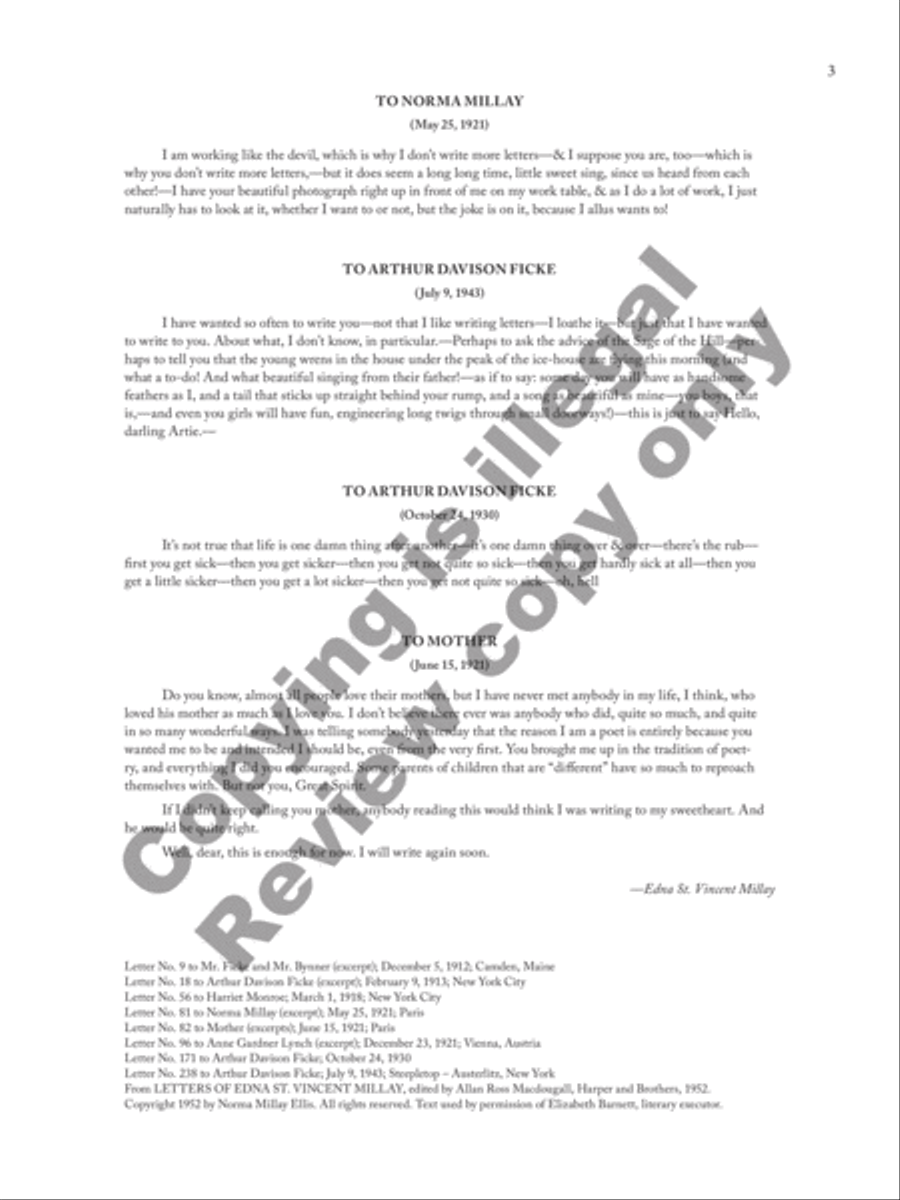 Letters from Edna Mezzo-Soprano Voice scores gallery preview page 5