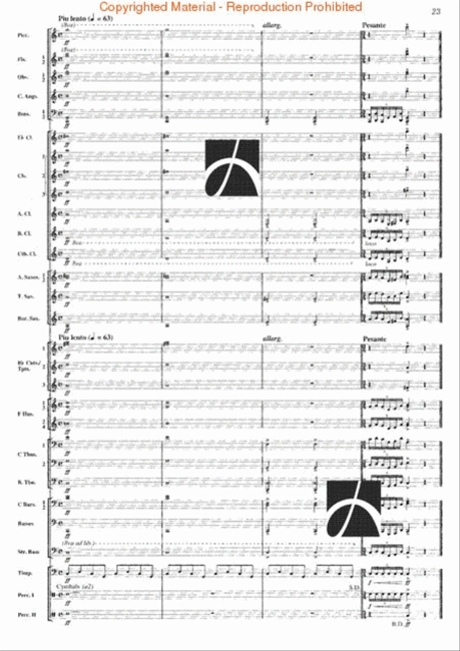 Homage Concert Band scores gallery preview page 22