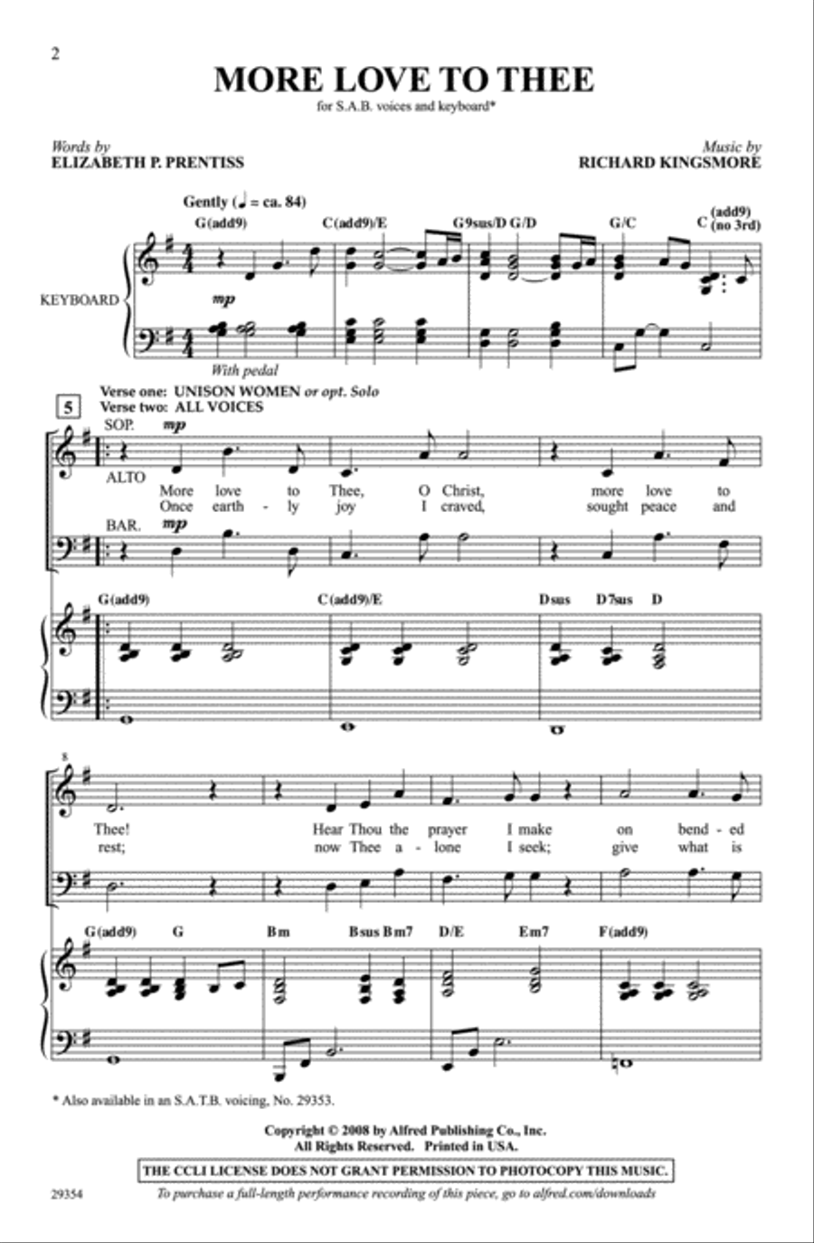 More Love to Thee 3-Part scores gallery preview page 2