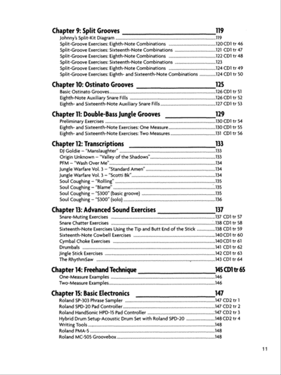 Jungle/Drum 'n' Bass for the Acoustic Drum Set Drum Set scores gallery preview page 9