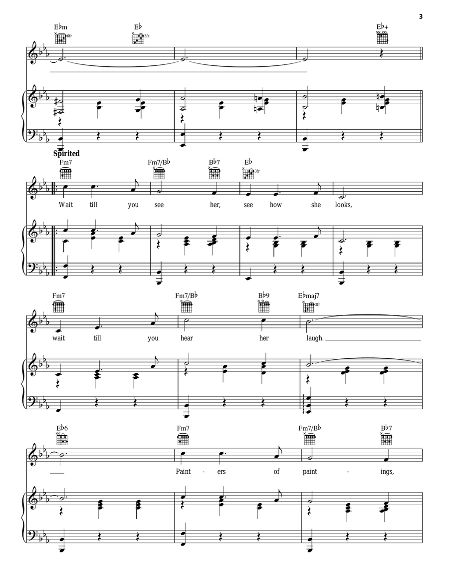 Wait Till You See Her Wait Till You See Her Piano, Vocal, Guitar scores gallery preview page 3