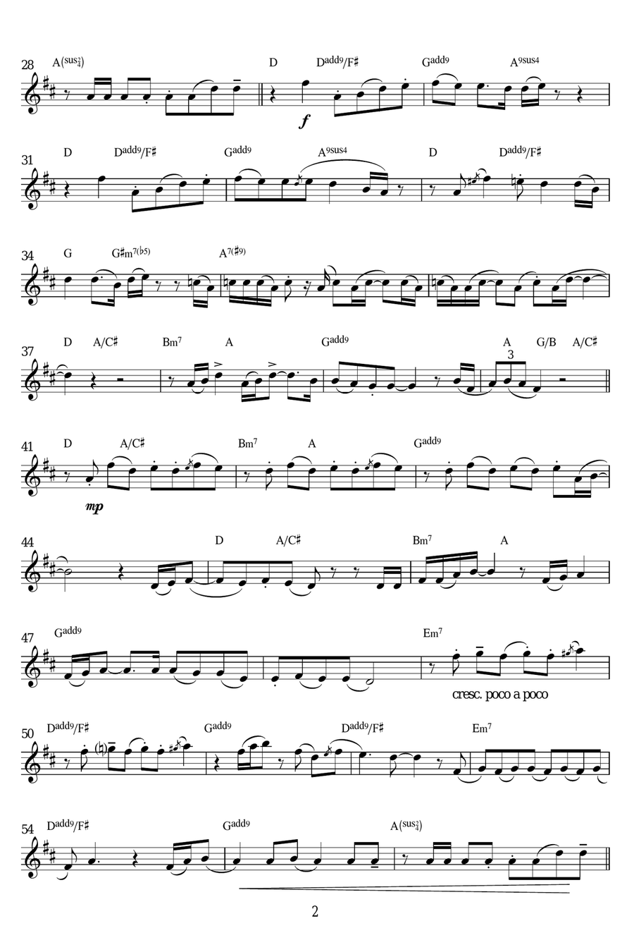 Man In The Mirror Alto Saxophone scores gallery preview page 2