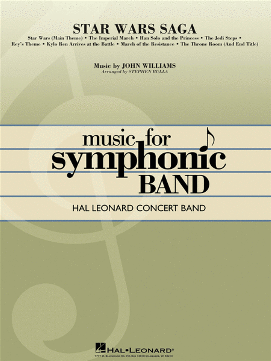 Star Wars Saga Star Wars Saga Concert Band scores gallery preview page 1