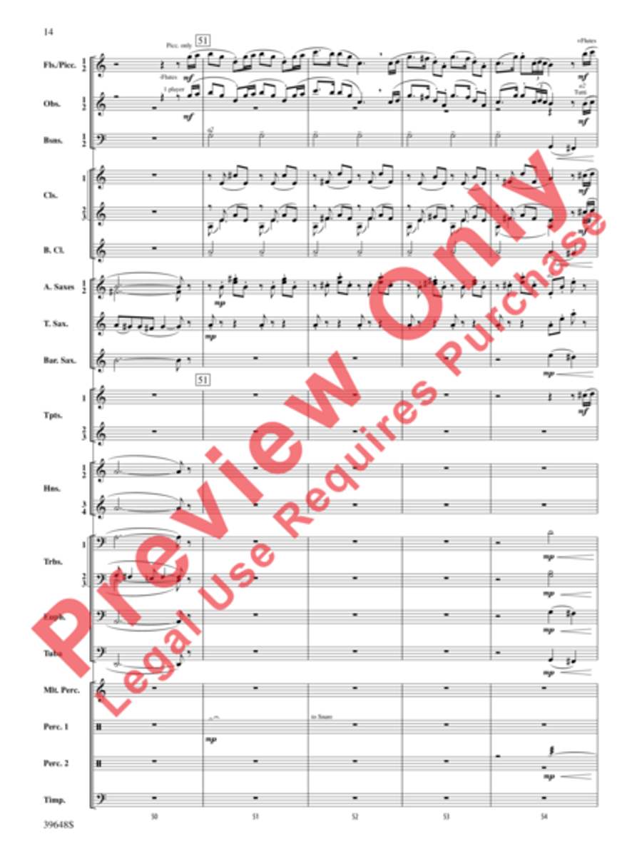 A Childhood Remembered Concert Band scores gallery preview page 14
