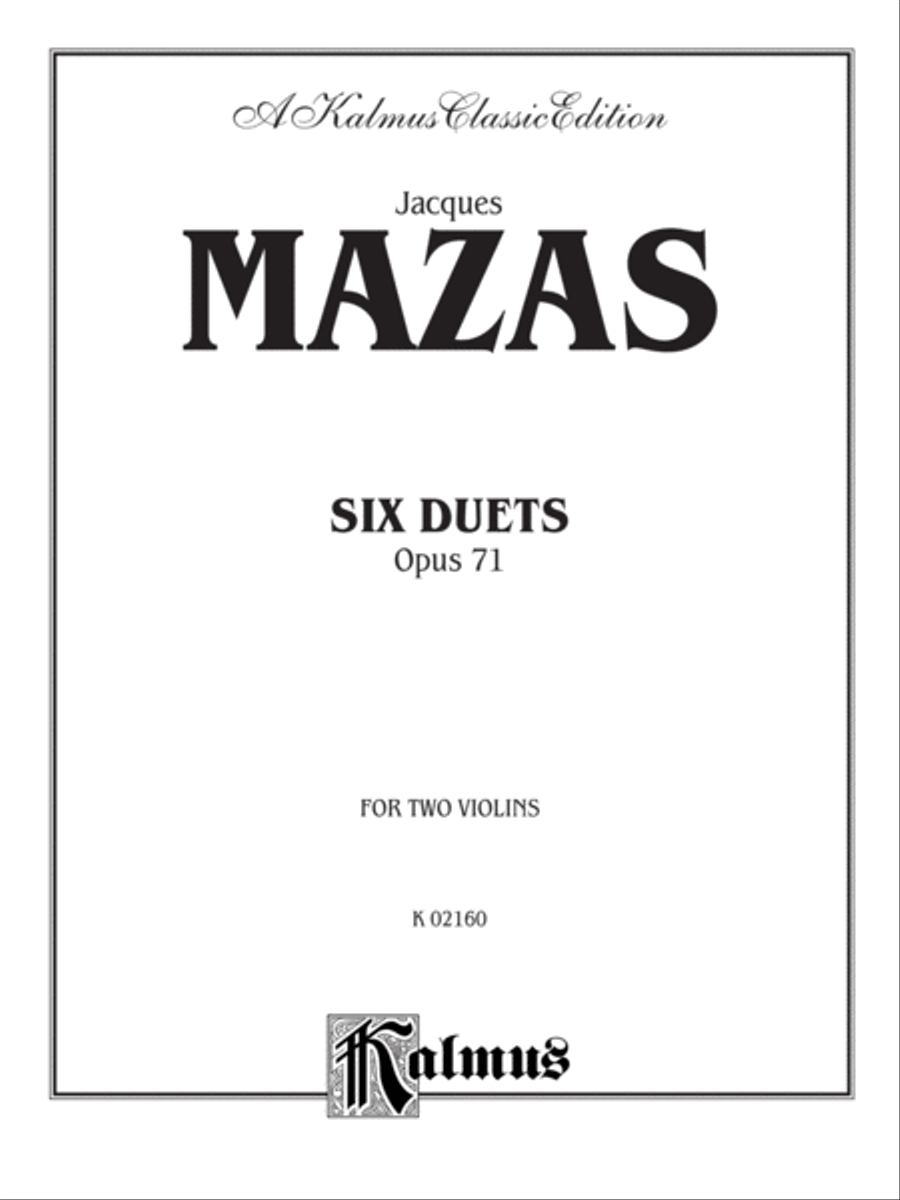 SIX DUETS for Two Violins Opus 71 String Duet scores gallery preview page 2
