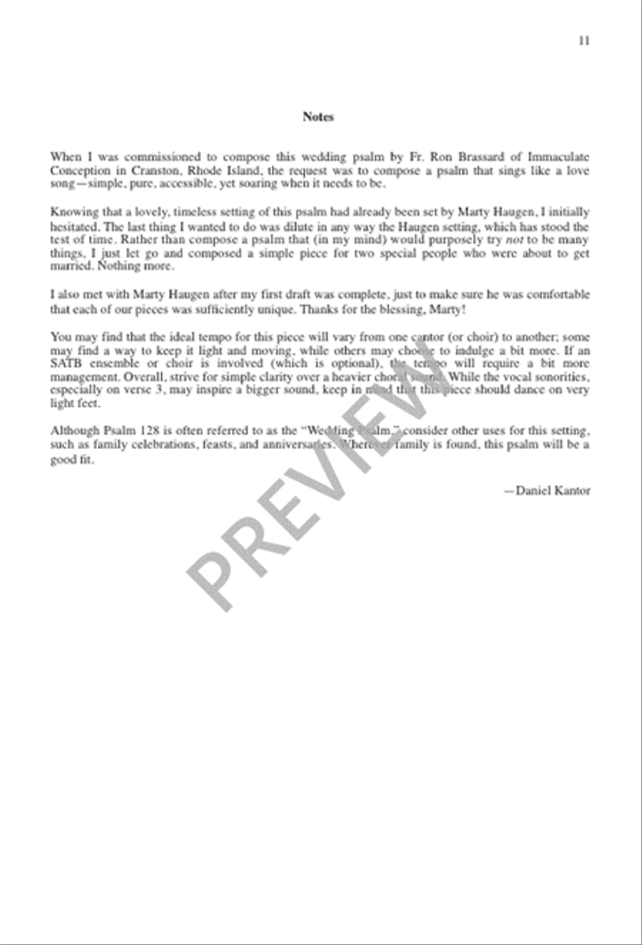 Blest Are You 4-Part scores gallery preview page 12
