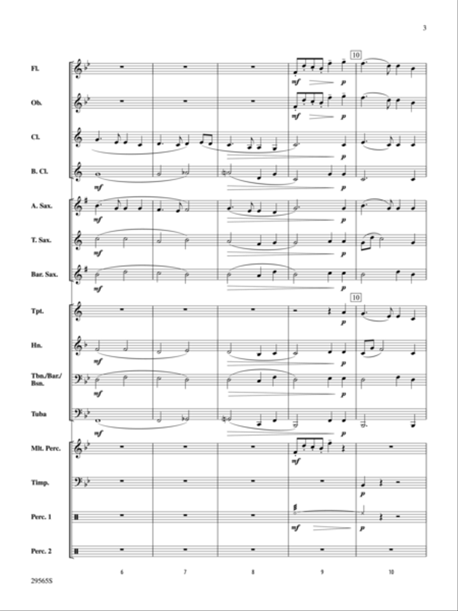 Auld Tannenbaum (score only) Concert Band scores gallery preview page 3