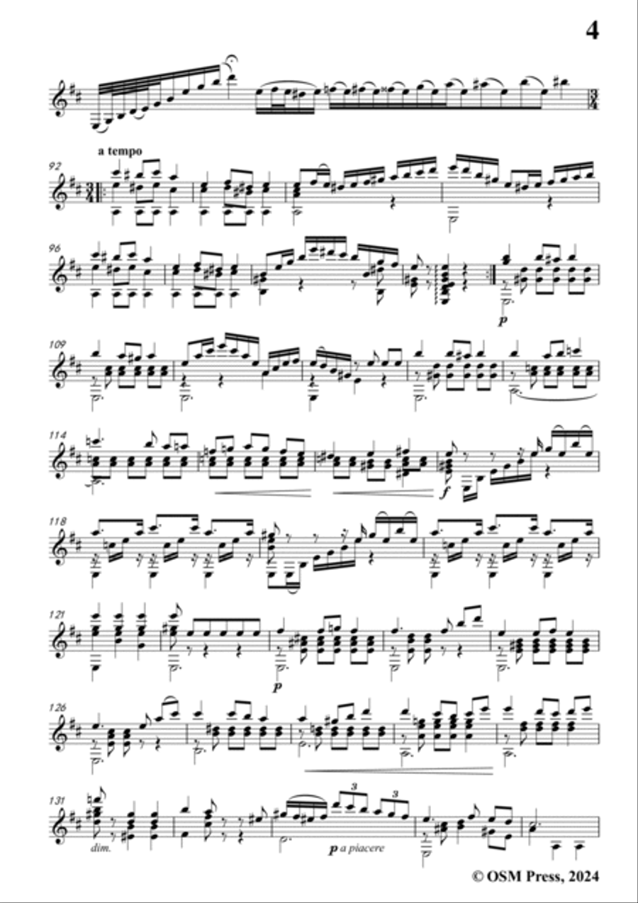 Coste-Grand Caprice pour la Guitare,Op.11,for Guitar Acoustic Guitar scores gallery preview page 5