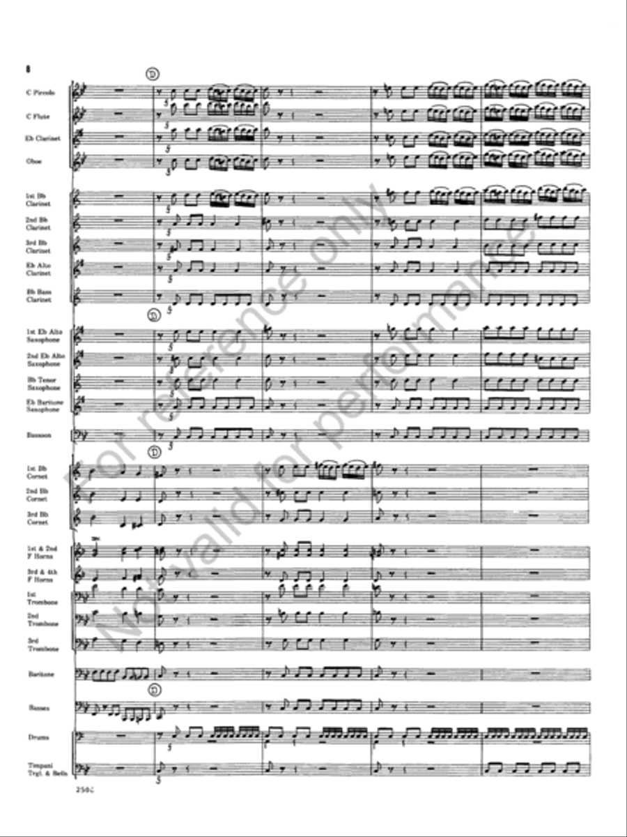 Armida Concert Band scores gallery preview page 8