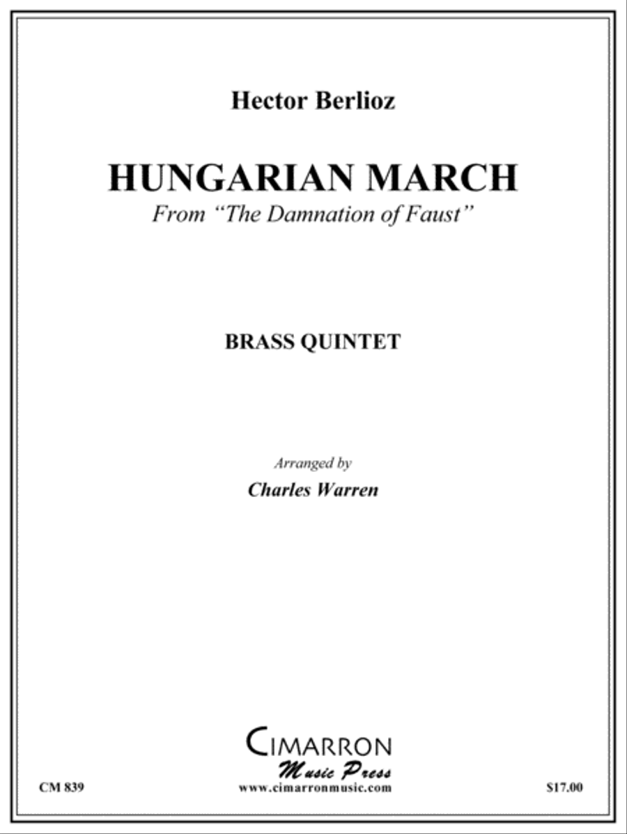 Hungarian March Brass Quintet scores gallery preview page 1
