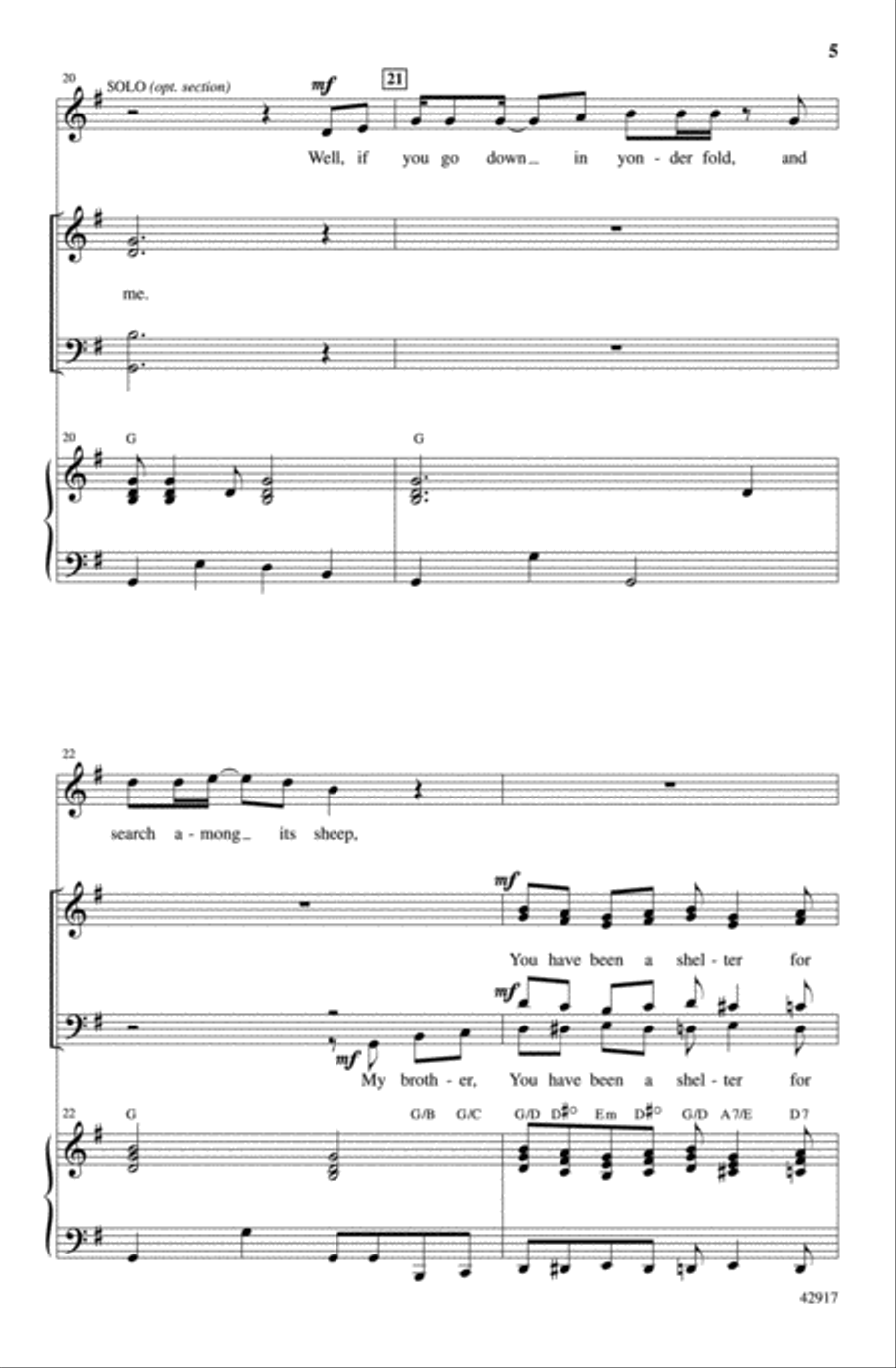 Lead Me to That Rock Choir scores gallery preview page 4
