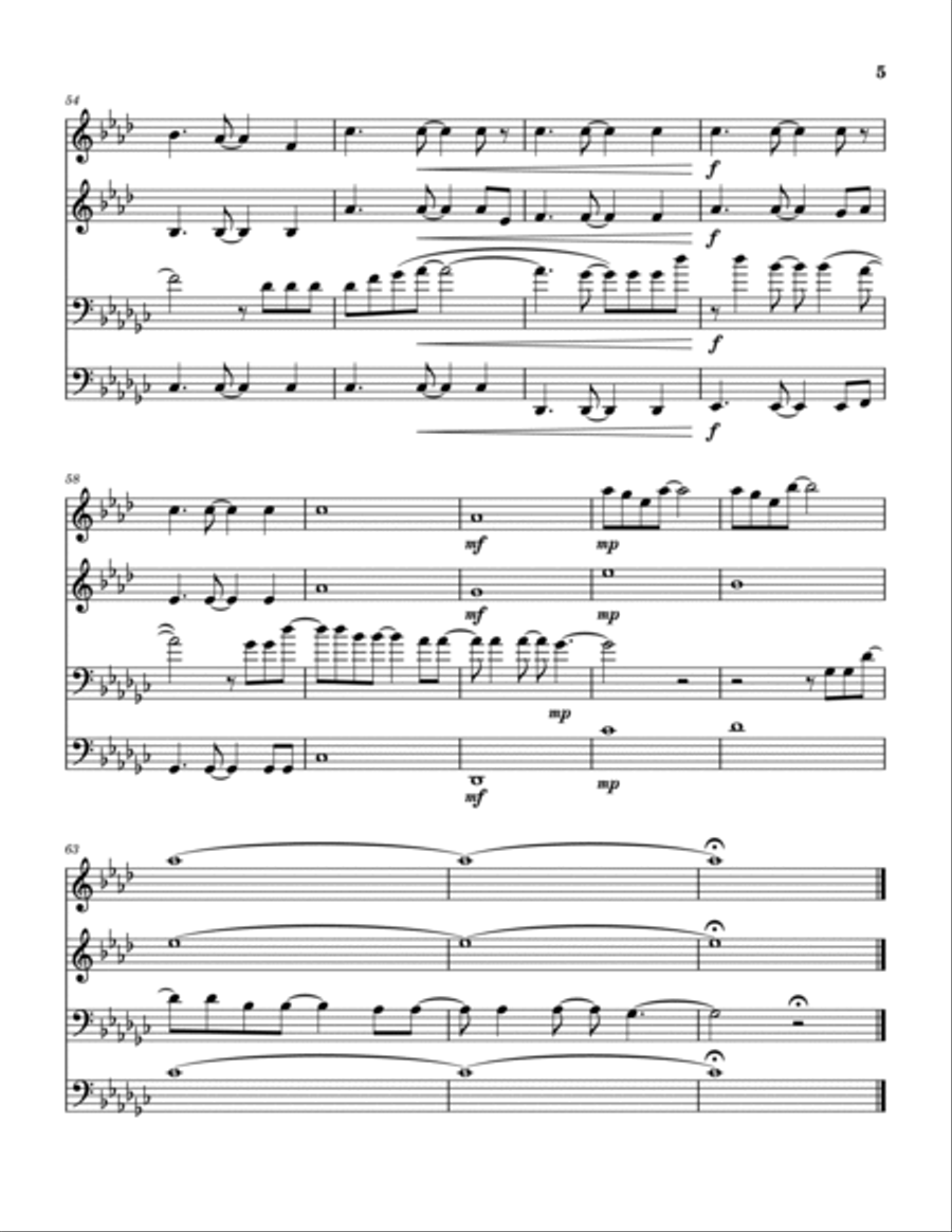 Little Voice - Main Title Theme Trombone scores gallery preview page 6