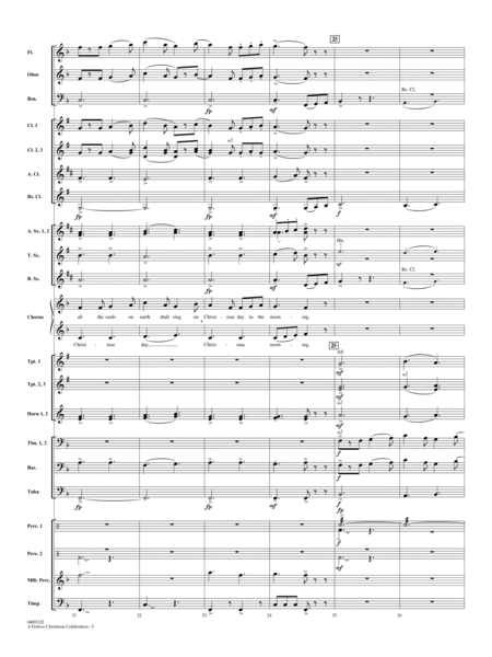 A Festive Christmas Celebration (with opt. choir) - Full Score