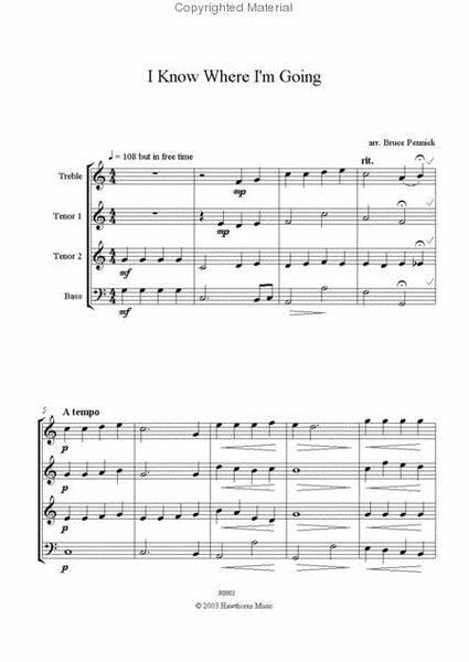 Second Folk Song Suite - Score and parts image number null