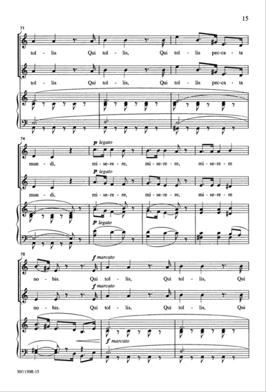 Messe Brève Messe Brève 2-Part scores gallery preview page 16