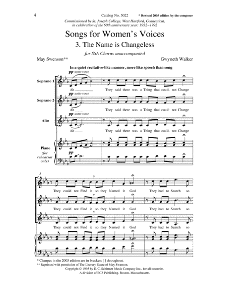 The Name is Changeless The Name is Changeless SSA scores gallery preview page 3